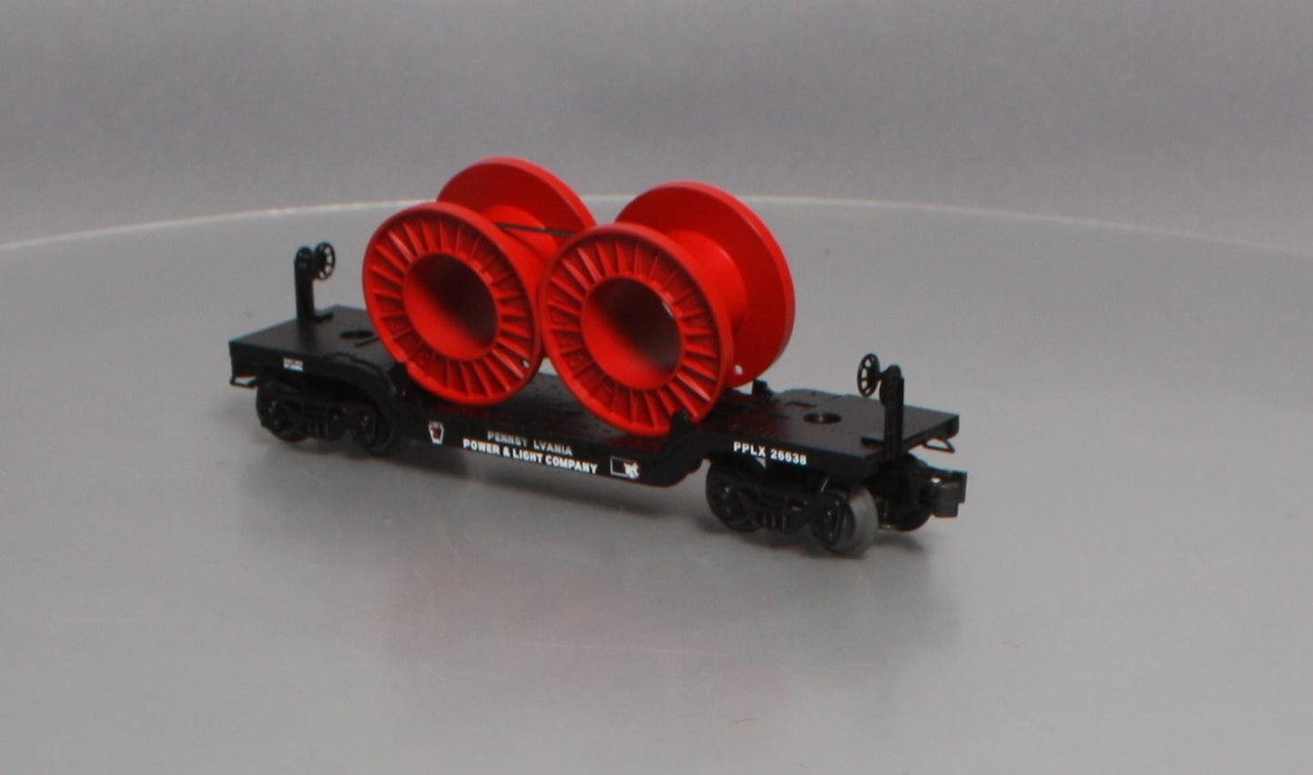Lionel 6-26638 O Gauge PP&L Flatcar w/Reels