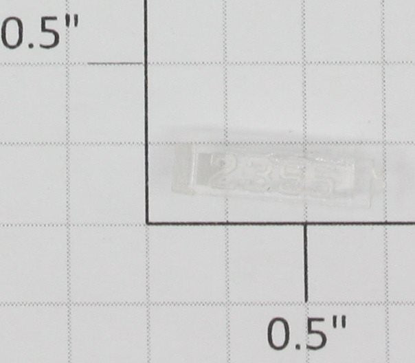 Lionel 2356-6 Right Hand Clear Raised Number Marker Lens/Number Board