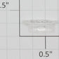 Lionel 2356-6 Right Hand Clear Raised Number Marker Lens/Number Board