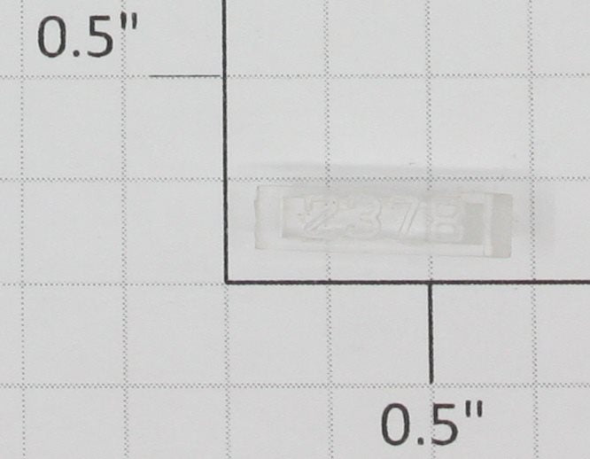 Lionel 2378-10 Left Hand Clear Raised Number Marker Lens/Number Board