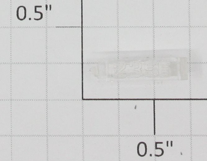 Lionel 2356-6 Left Hand Clear Raised Number Marker Lens/Number Board