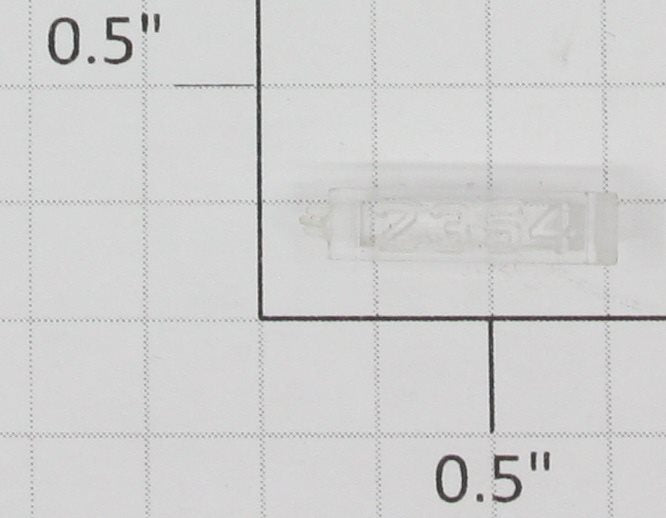 Lionel 2354-10 Clear Left Hand Raised Number Marker Lens/Number Board