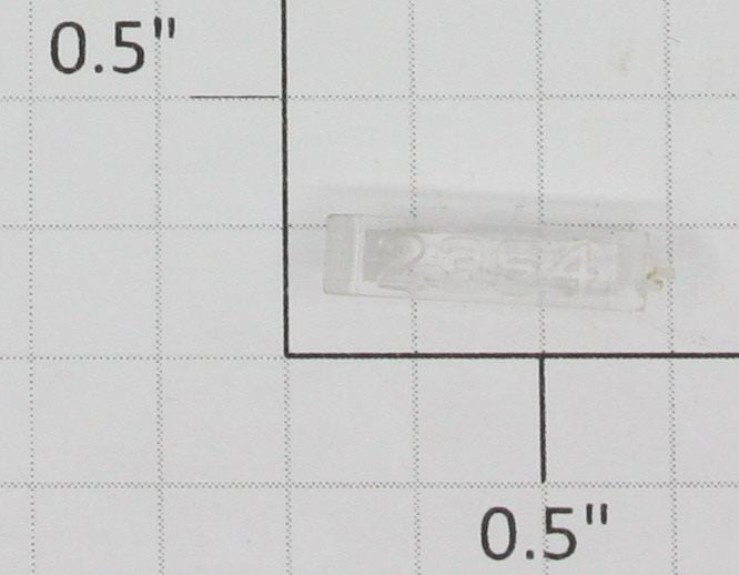 Lionel 2354-6 Clear Right Hand Raised Number Marker Lens/Number Board Set