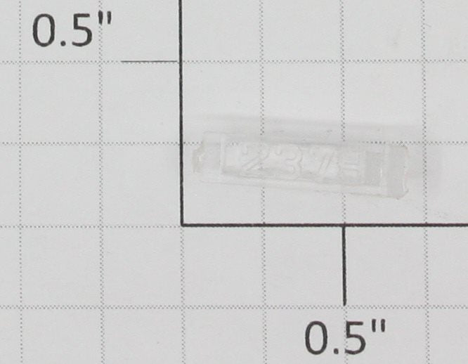 Lionel 2379-10 Left Hand Clear Raised Number Marker Lens/Number Board