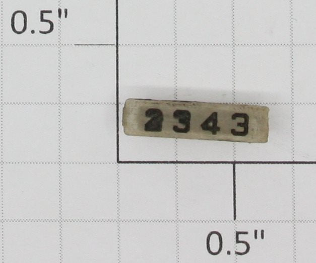 Lionel 2343-10 Left Hand Painted Marker Lens/Number Board