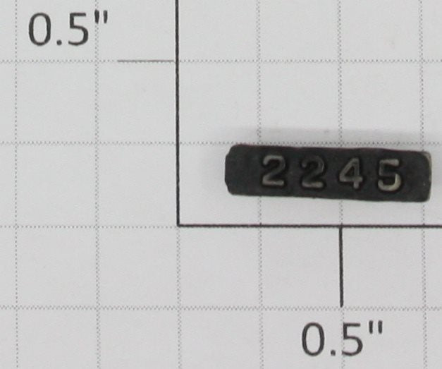 Lionel 2245-10 Left Hand Black Painted Raised Number Marker Lens/Number Board