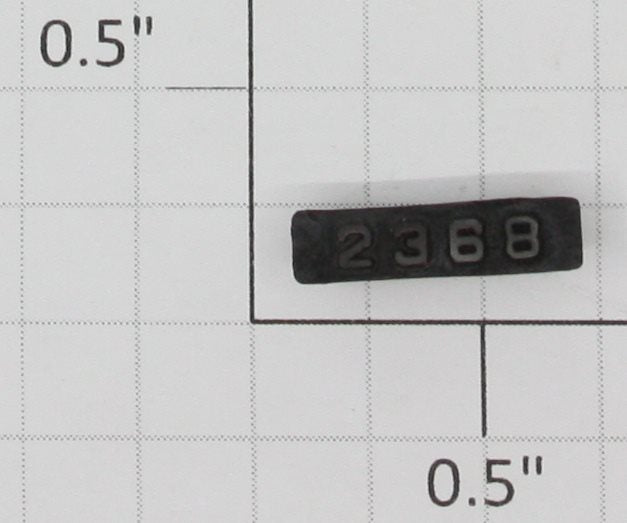 Lionel 2368-6/10 Left Hand Black Painted Raised Number Marker Lens/Number Board