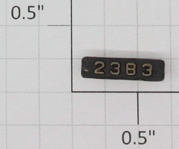Lionel 2383-10 Left Hand Painted Raised Number Marker Lens/Number Board