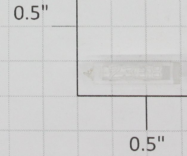 Lionel 2368-6/10 Left Hand Clear Raised Number Marker Lens/Number Board