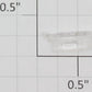 Lionel 2368-6/10 Left Hand Clear Raised Number Marker Lens/Number Board