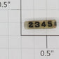Lionel 2345-10 Left Hand Clear Marker Lens/Number Board with Black Lettering