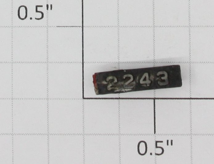 Lionel 2243-6 Right Hand Painted Raised Number Marker Lens/Number Board