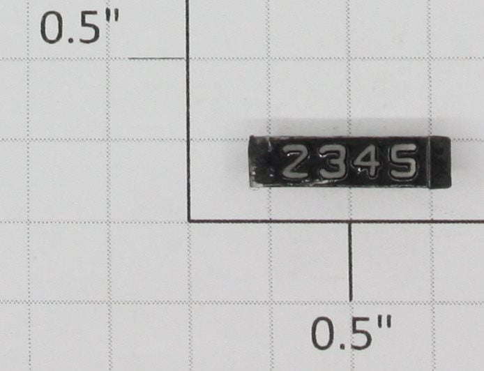 Lionel 2345-10 Left Hand Painted Raised Number Marker Lens/Number Board