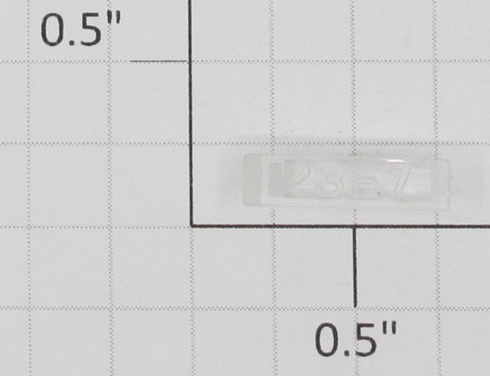 Lionel 2367-6 Right Hand Clear Raised Number Marker Lens/Number Board