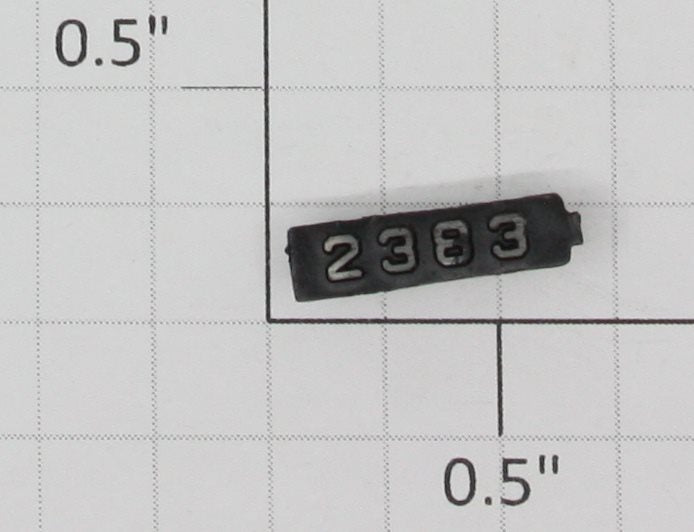 Lionel 2383-6 Right Hand Painted Raised Number Marker Lens/Number Board