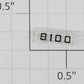 Lionel 8100-43 Right Hand Clear Marker Lens/Number Board with Black Lettering