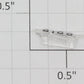 Lionel 8100-43 Right Hand Clear Marker Lens/Number Board with Black Lettering