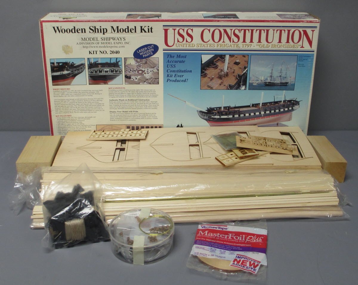 Model Shipways 2040 1:76 USS Constitution Wood Model Ship Kit