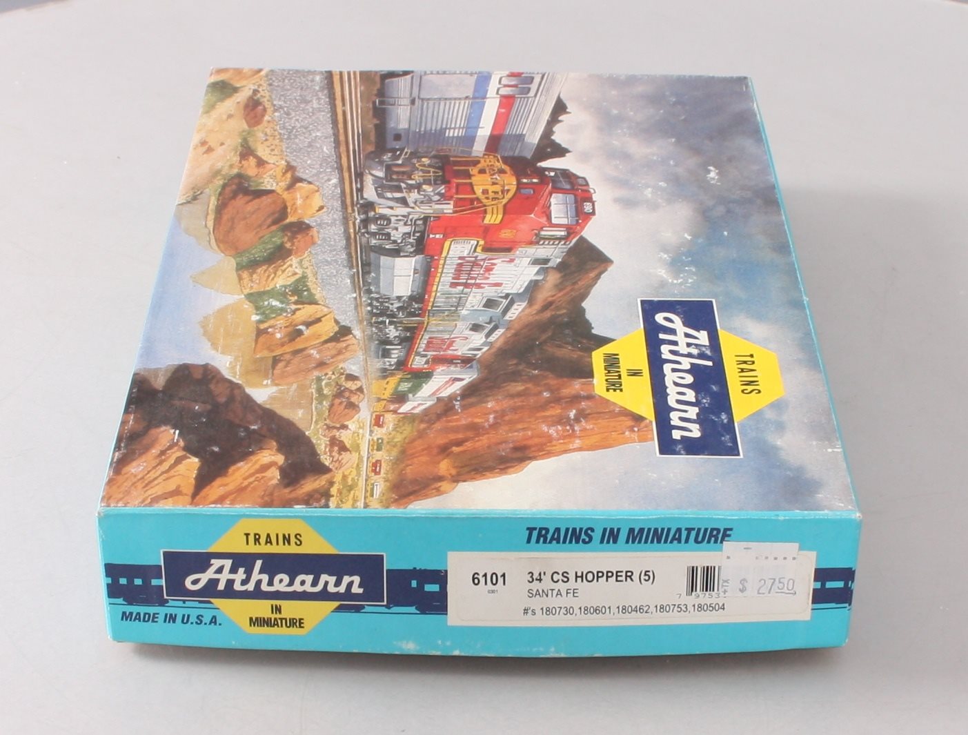 Athearn 6101 HO Scale Santa Fe 34' CS Hopper Kit (5 Car )