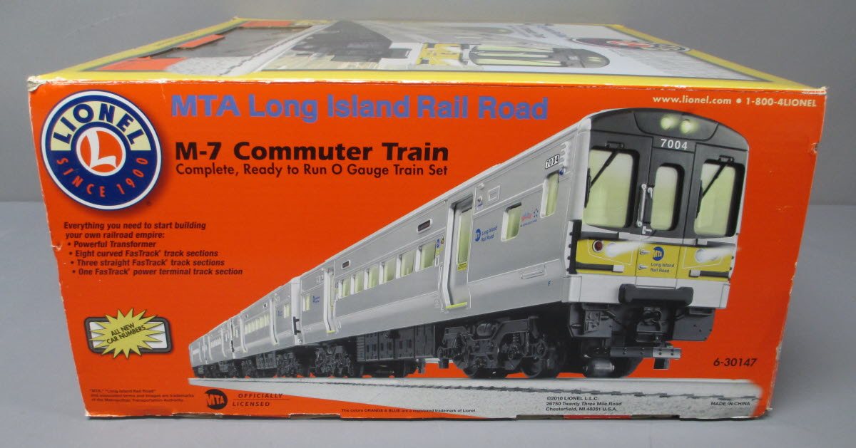 Lionel 6-30147 MTA Long Island RR M-7 O Gauge Electric Commuter Train Set NIB