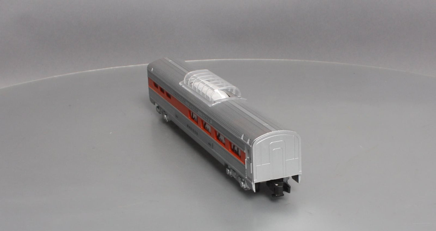 American Flyer 6-48943 S AFL Silver Flash Madison Vista Dome Dining Car NIB