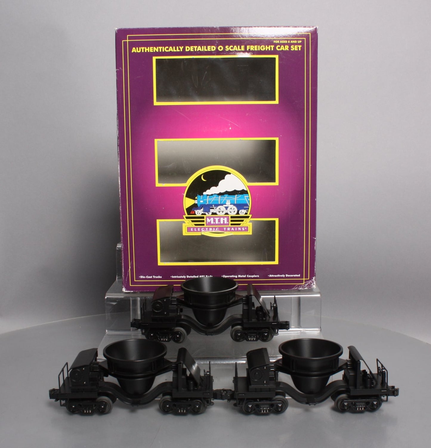 MTH 20-90011 O Gauge Undecorated Premier Slag Car Set NIB