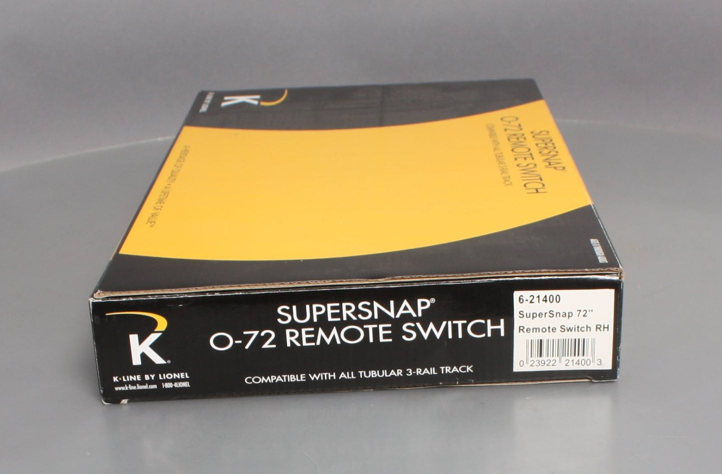 K-Line 6-21400 O SuperSnap 72" Right Hand Remote Switch Turnout EX/Box