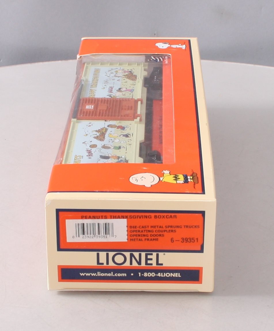 Lionel 6-39351 O USA/Peanuts Thanksgiving Boxcar LN/Box