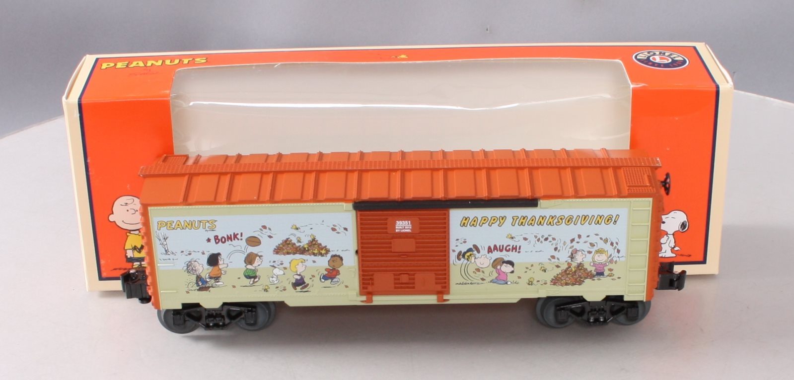 Lionel 6-39351 O USA/Peanuts Thanksgiving Boxcar LN/Box