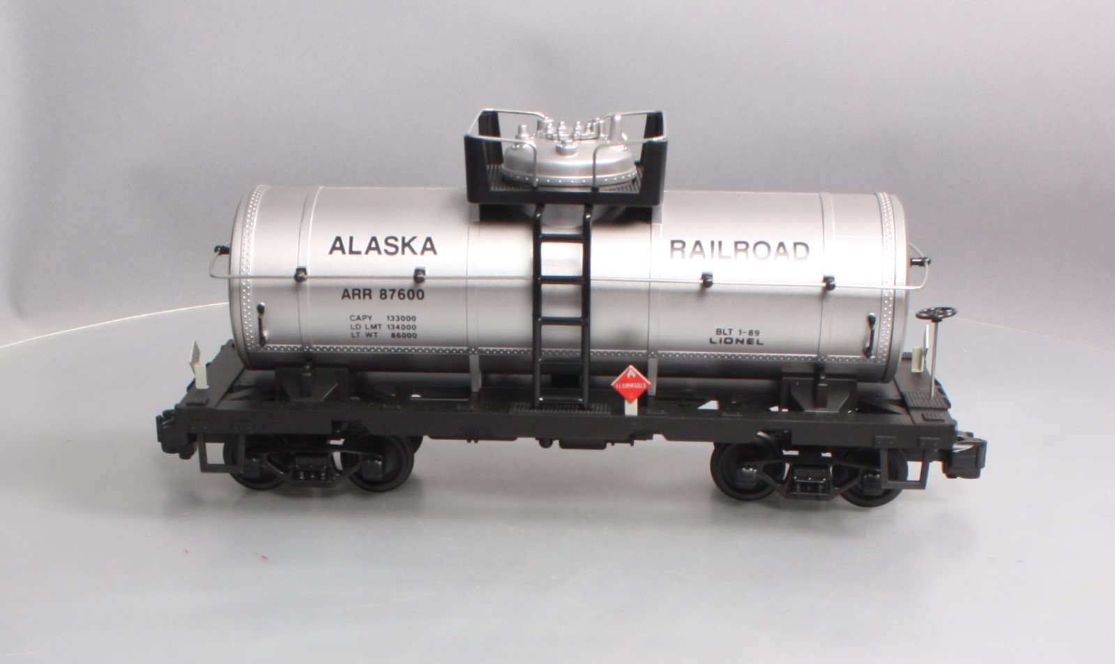 Lionel 6-87600 G Alaska Railroad Single Dome Tank Car #87600 NIB