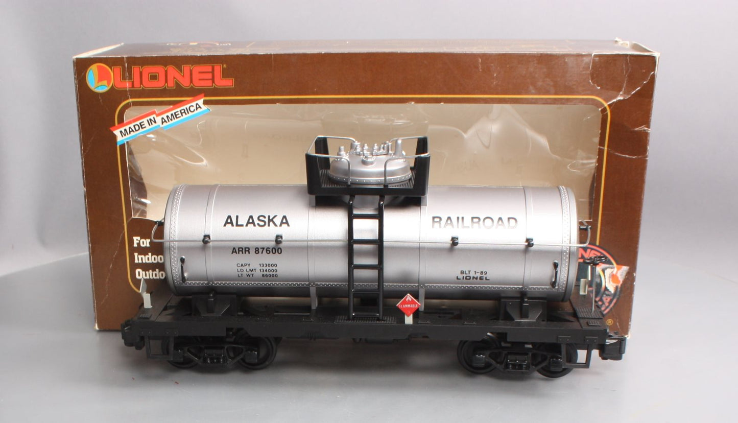 Lionel 6-87600 G Alaska Railroad Single Dome Tank Car #87600 NIB
