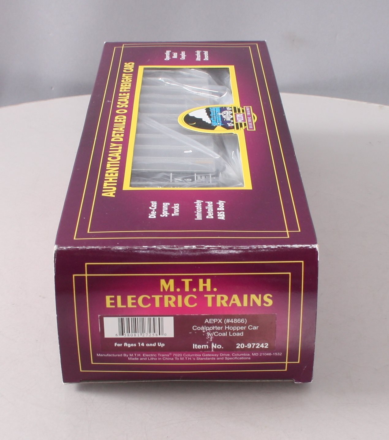MTH 20-97242 O Gauge American Electric Power AEPX Coalporter Hopper Car #4866