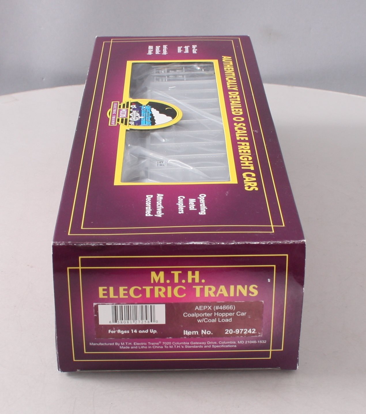 MTH 20-97242 O Gauge American Electric Power AEPX Coalporter Hopper Car #4866