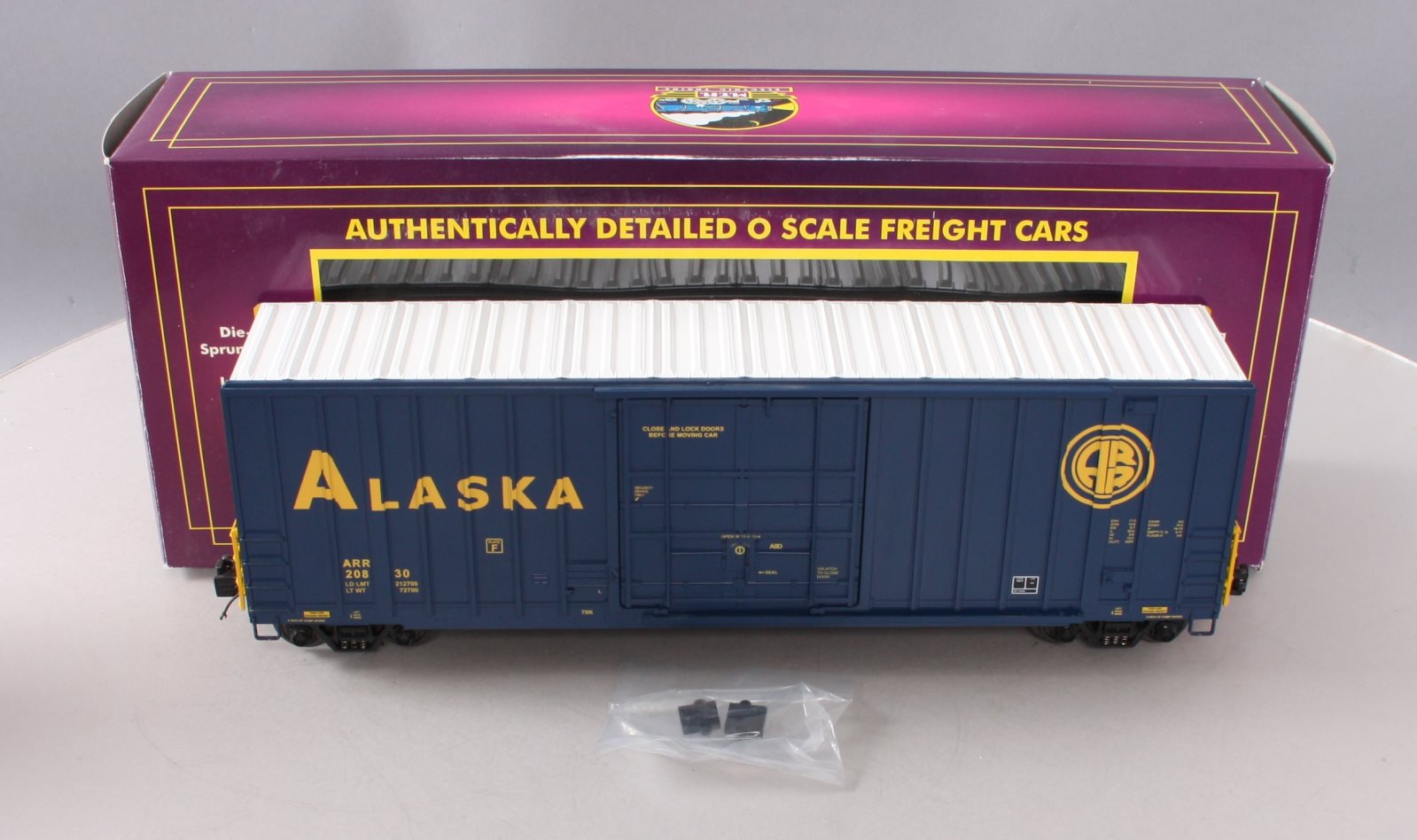 MTH 20-93332 O Gauge Alaska Railroad 50' Hi-Cube Boxcar #20830 NIB