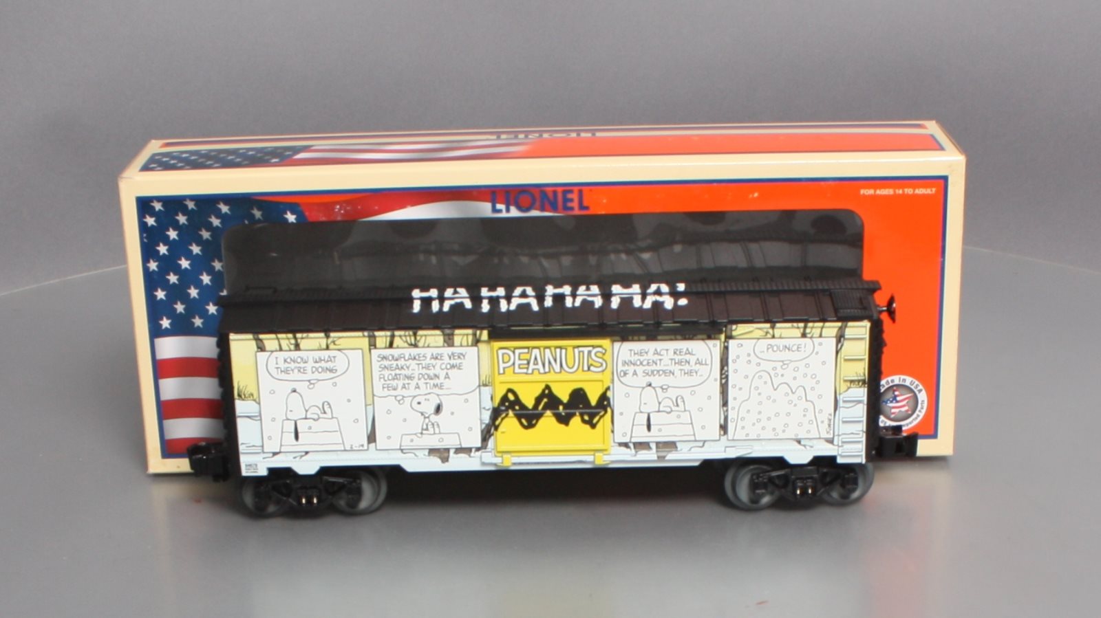 Lionel 6-84678 O Peanuts Comic Art Winter Boxcar