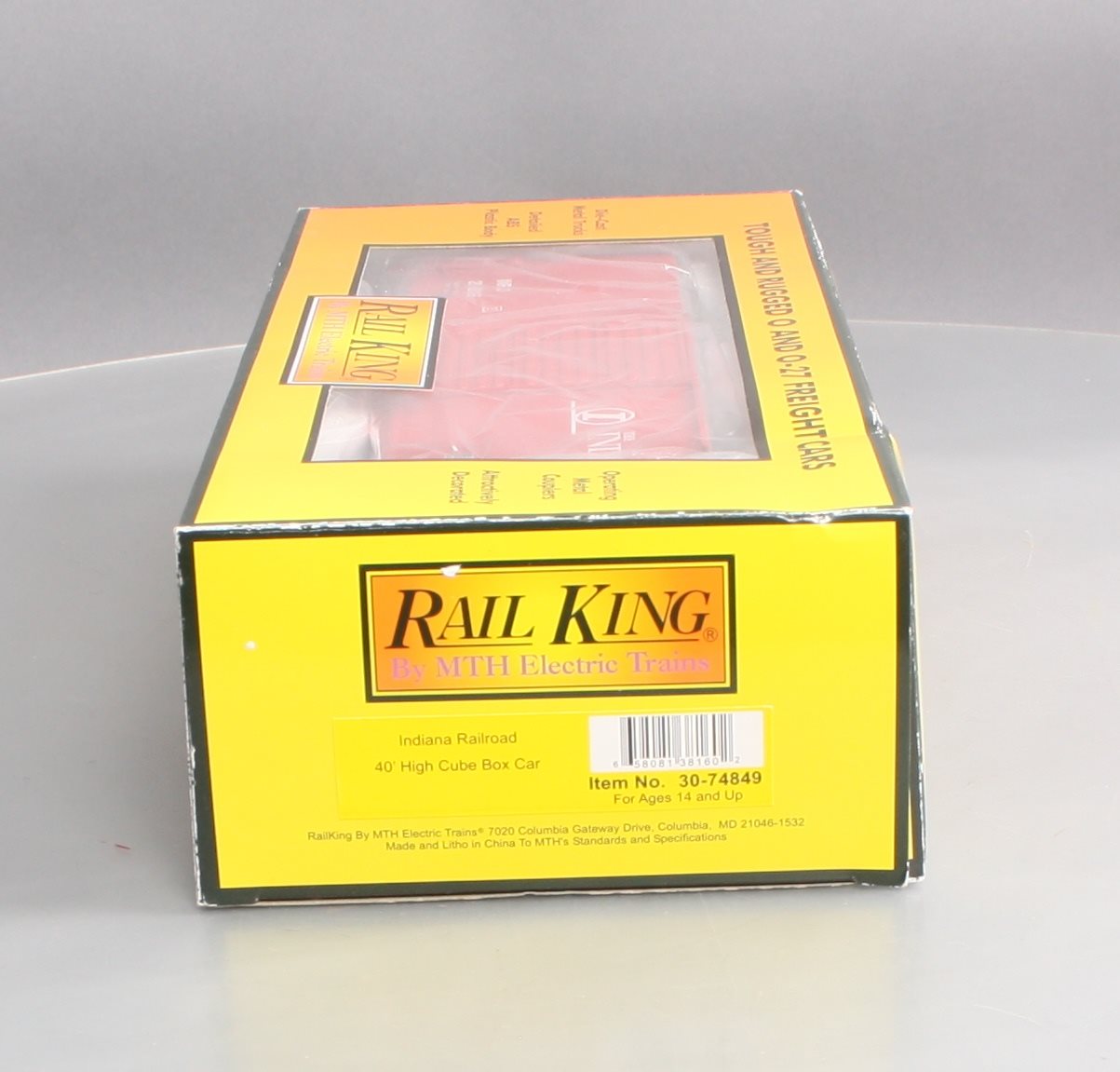 MTH 30-74849 O Indiana Railroad 40' High Cube Boxcar #208516