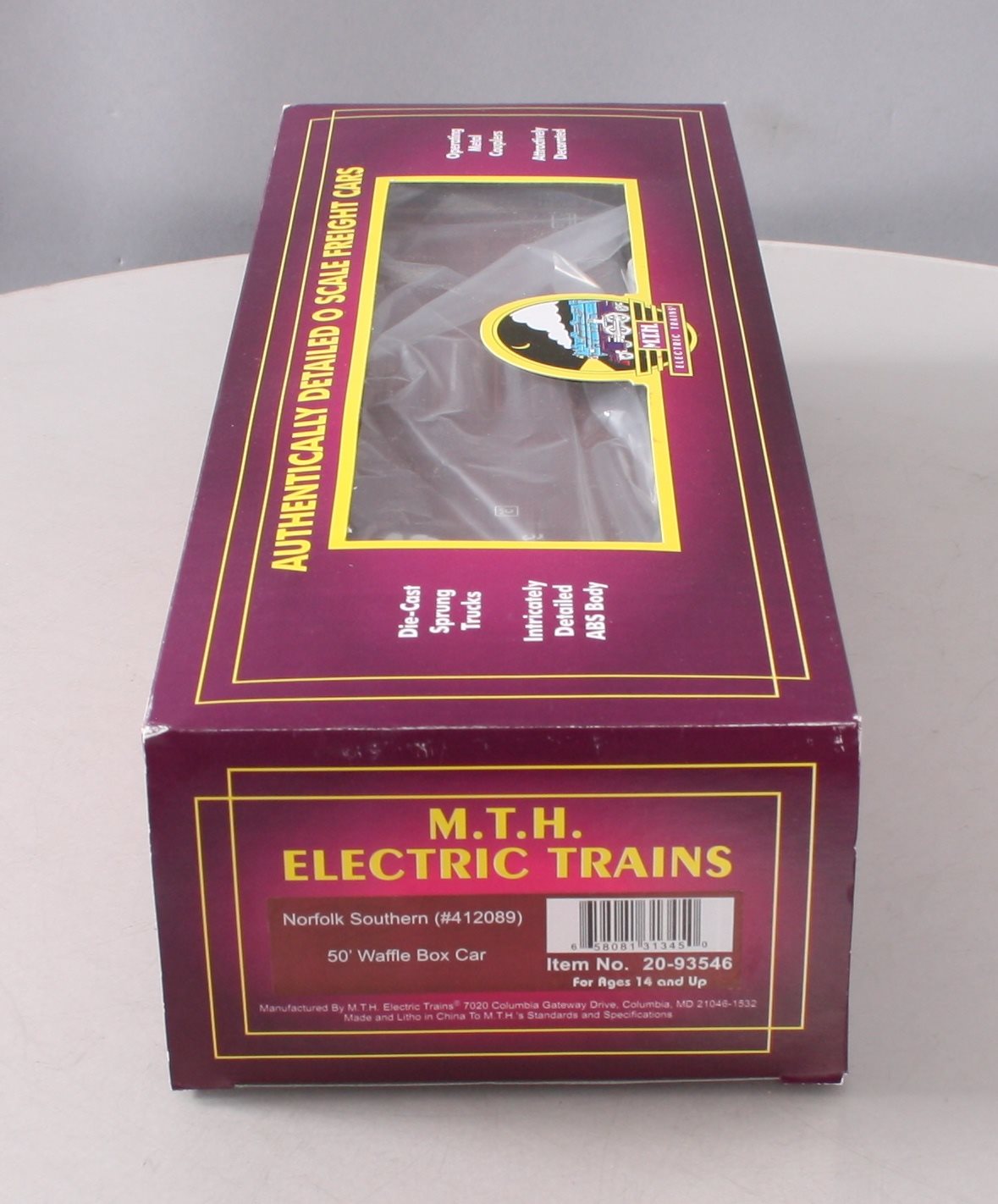 MTH 20-93546 O Norfolk Southern 50' Waffle Boxcar #412089