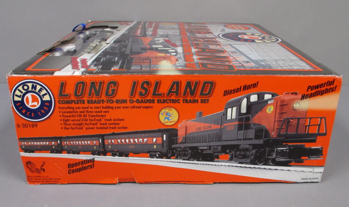 Lionel 6-30189 O Gauge Long Island Rail Road  Diesel Passenger Train Set LN/Box