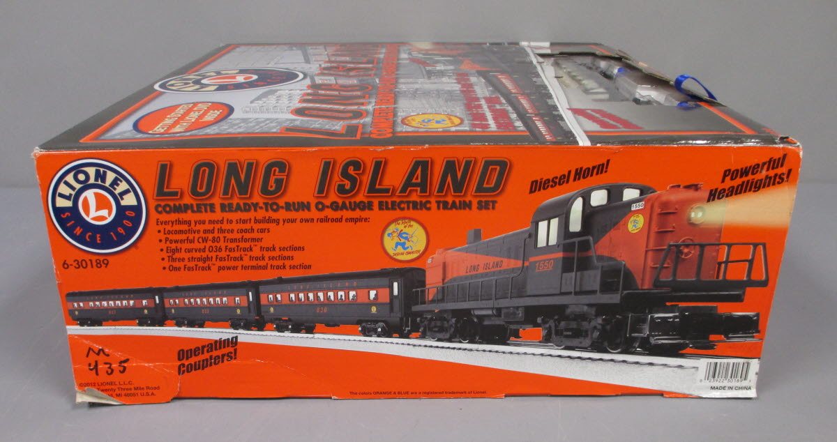 Lionel 6-30189 O Gauge Long Island Rail Road  Diesel Passenger Train Set LN/Box