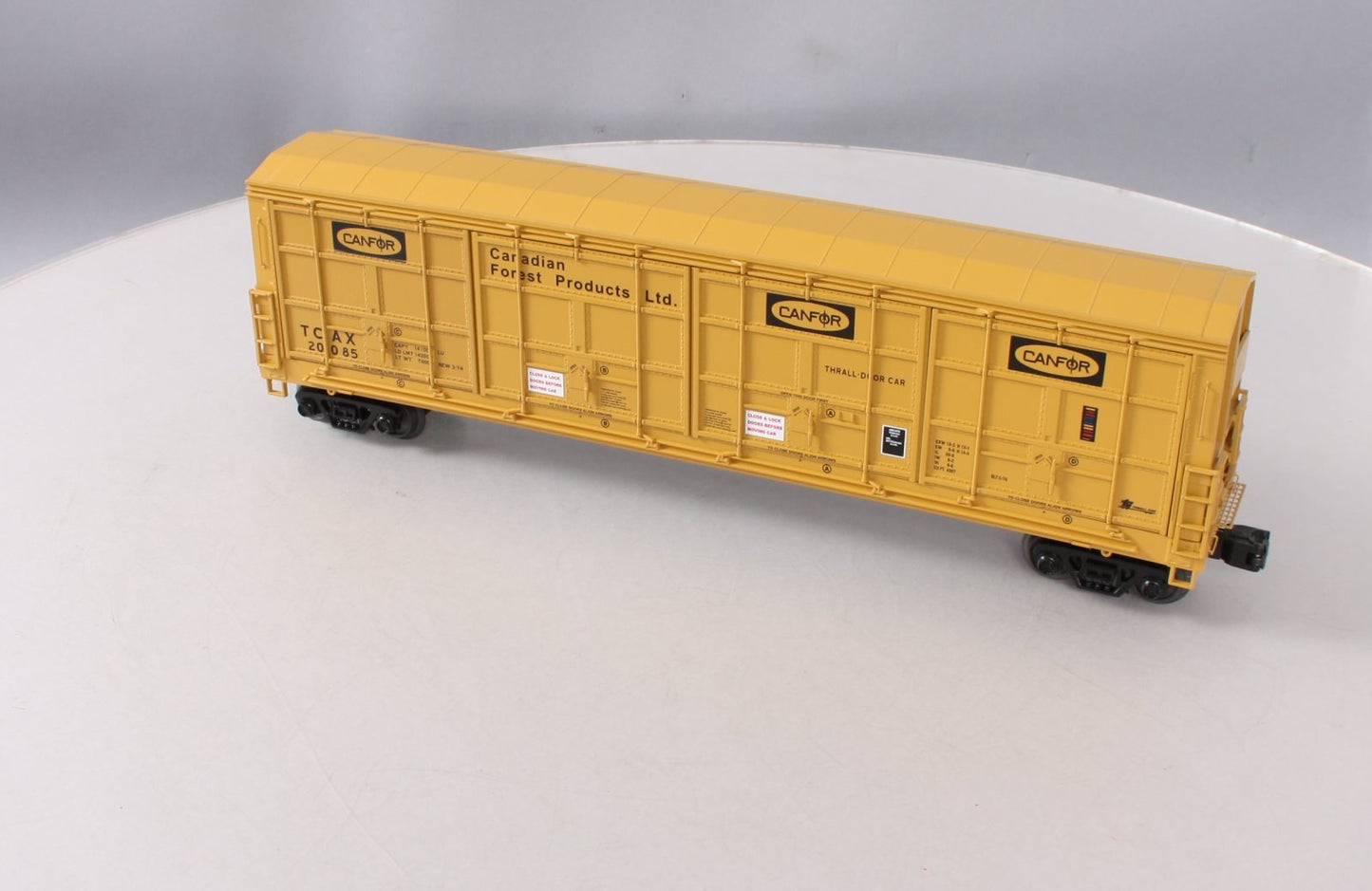MTH 20-93437 O Canfor 55' All-Door Boxcar #20085 LN/Box