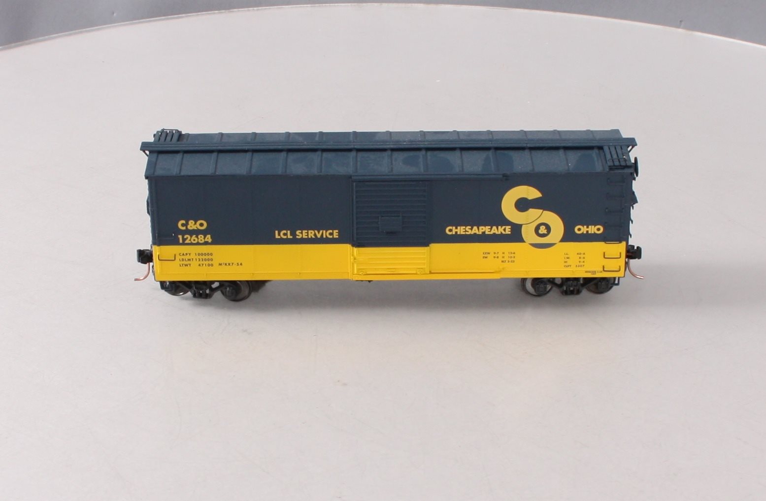S-Helper Service 00153 S Scale C&O Steel Rebuilt XM Boxcar #12684 LN/Box