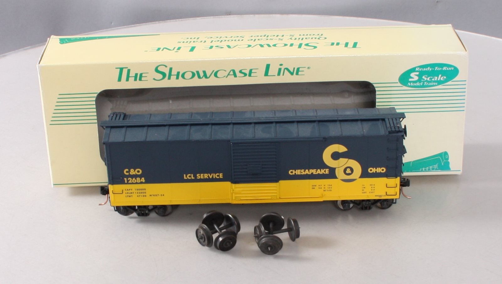 S-Helper Service 00153 S Scale C&O Steel Rebuilt XM Boxcar #12684 LN/Box