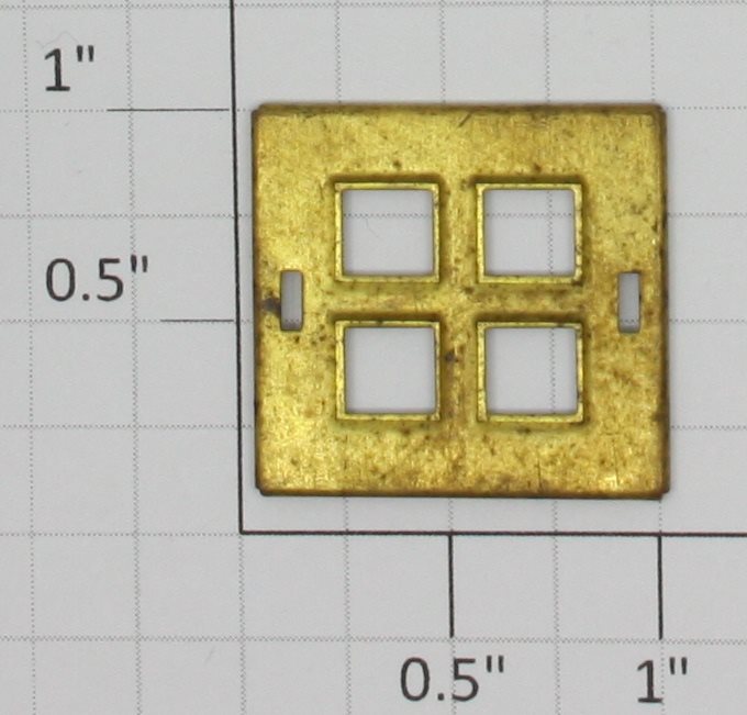 Lionel 9-7BR Prewar Brass Window Fits Locomotives #390E, 8E, and 9E