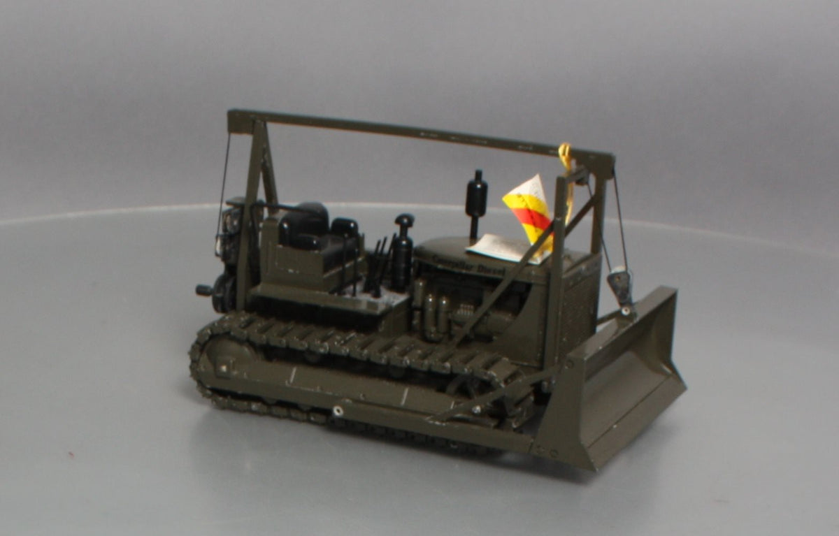 NZG 386 1:25 Scale Diecast Caterpillar Military Green D7 Track-Type Dozer NEW