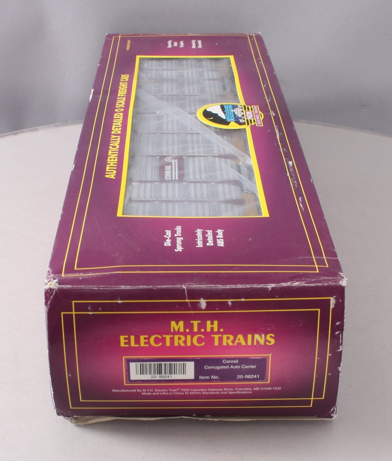MTH 20-98241 O Conrail Corrugated Auto Carrier #931238 LN/Box