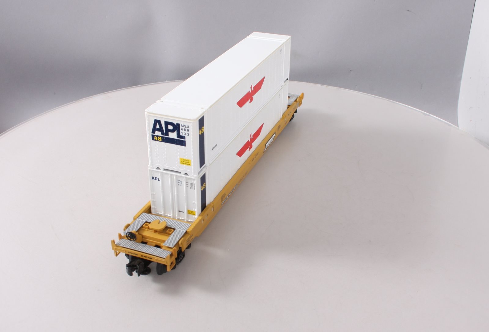 MTH 20-9501 O TTX Trailer Train Flatcar w/Husky Stack #427208 LN/Box