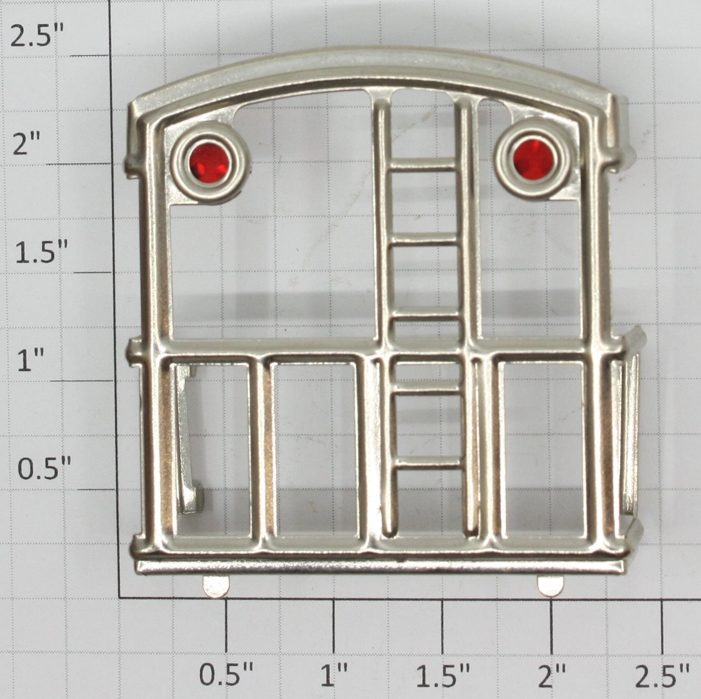 Lionel 817-20 Nickel Caboose End Railing with Red Lens-Fits 817, 2817