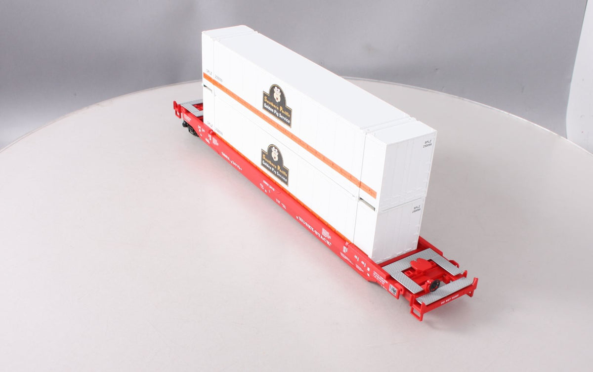 MTH 20-95003 O Gauge Southern Pacific Husky Stack Car #2415 w/Containers LN