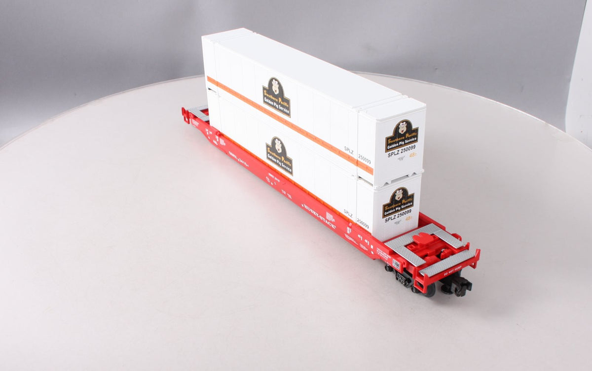 MTH 20-95003 O Gauge Southern Pacific Husky Stack Car #2415 w/Containers LN