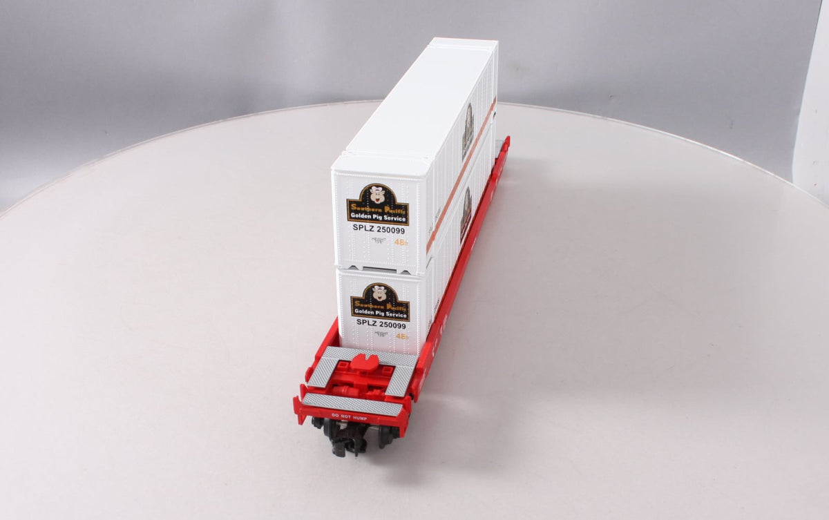 MTH 20-95003 O Gauge Southern Pacific Husky Stack Car #2415 w/Containers LN
